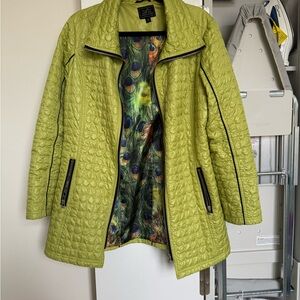 UBU Lime Green Quilted Women's Puffer Jacket M